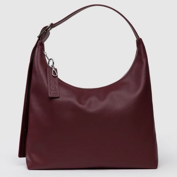 BAGGU Handbags - BAGGU Leather Shoulder Bag in Burgundy
